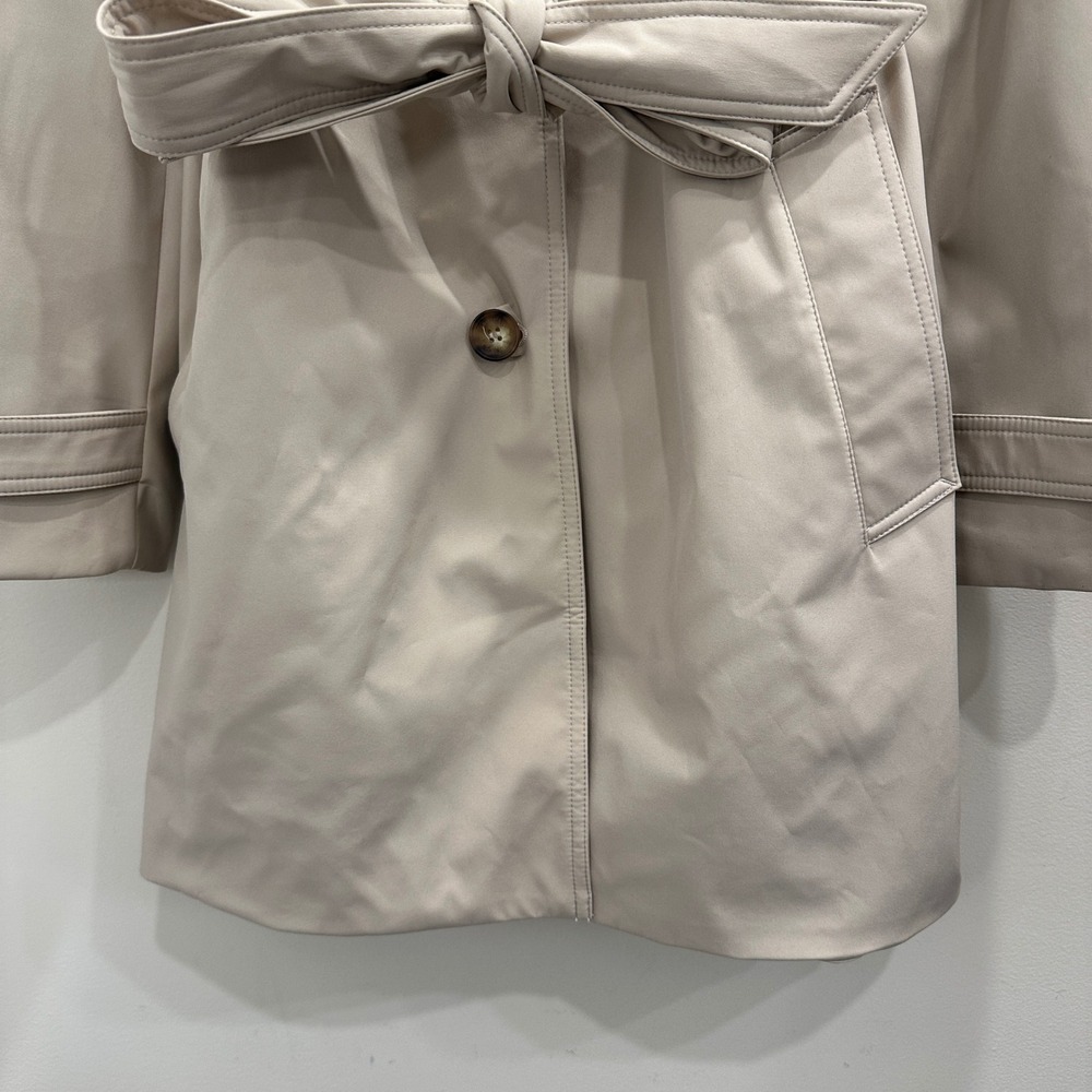 Tommy Hilfiger Heritage Single Breasted Belted Trench Coat Beige XL Preppy - Picture 7 of 16